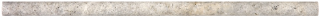 5/8"x12" Silver Ash Honed Travertine Pencil Molding