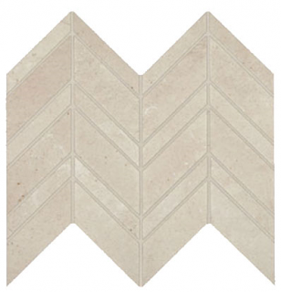 Marazzi - Modern Formation PEAK WHITE Chevron Mosaic Tile (Matte Finish))