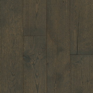 Hartco - TimberBrushed Gold 1/2" thick x 7-1/2" wide Deep Etched Iron Mountain White Oak Engineered Hardwood Flooring