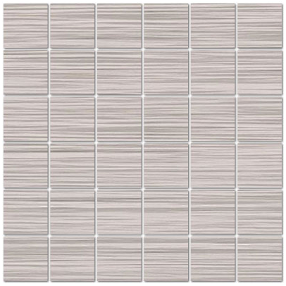 Mediterranea - 2"x2" Loom Silk Porcelain Mosaic Tile (5 Pc. Pack, Matte Finish, 12"x12" Sheet)
