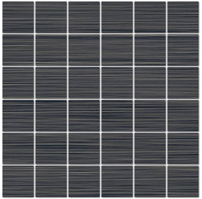 Mediterranea - 2"x2" Loom Velvet Porcelain Mosaic Tile (5 Pc. Pack, Matte Finish, 12"x12" Sheet)