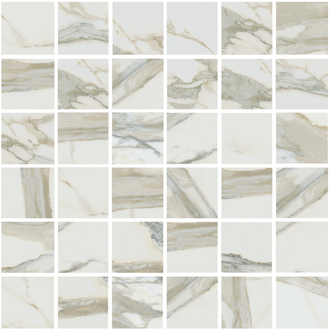 Happy Floors - 2"x2" Stratus Oro Natural Mosaic Tile (12"x12" Sheet)