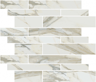 Happy Floors - Stratus Oro Muretto Natural Mosaic Tile (12"x12" Sheet)