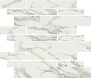 Happy Floors - Stratus Grigio Muretto Natural Mosaic Tile (12"x12" Sheet)