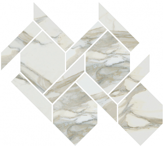 Happy Floors - Stratus Oro Rope Polished Mosaic Tile (13"x14-1/2" Sheet)