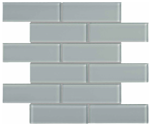 Anatolia - 2"x6" Bliss Element Shadow Brick Glass Mosaic Tile