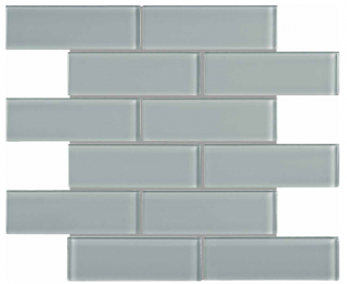 Anatolia - 2"x6" Bliss Element Shadow Brick Glass Mosaic Tile