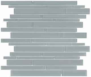 Anatolia - Bliss Element Shadow Random Strip Glass Mosaic Tile