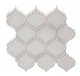 Anatolia - Bliss Element Mist Arabesque Glass Mosaic Tile