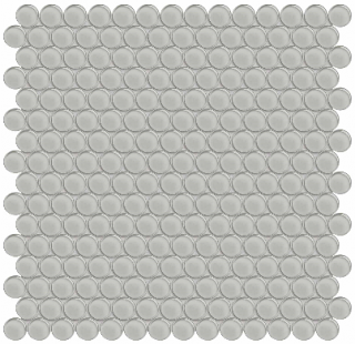 Anatolia - Bliss Element Mist Penny Round Glass Mosaic Tile