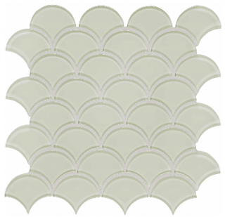 Anatolia - Bliss Element Sand Scallop Glass Mosaic Tile