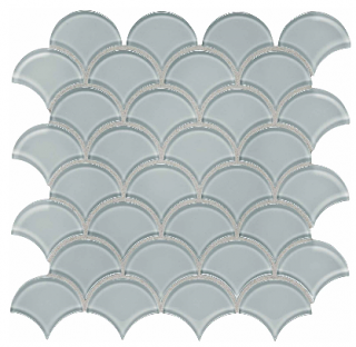 Anatolia - Bliss Element Cloud Scallop Glass Mosaic Tile