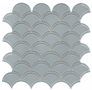 Anatolia - Bliss Element Shadow Scallop Glass Mosaic Tile