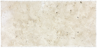 8"x16" Ivory Travertine Chiseled & Brushed Tile