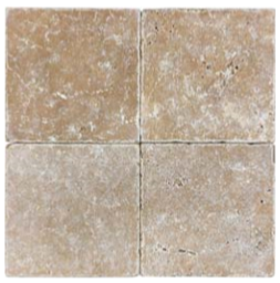 6"x6" Noce Tumbled Travertine Tile