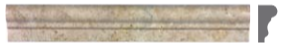 1-7/8"x12" Noce Honed Travertine Chair Rail Molding