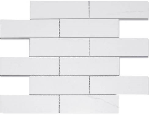 Refin - 2"x6" Dolomite Polished Porcelain Brick Mosaic Tile