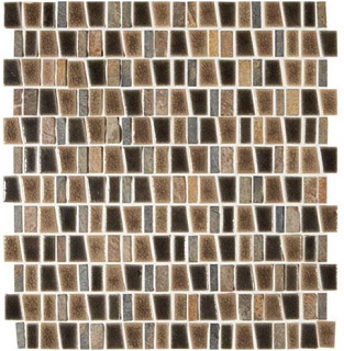 Marazzi - Midpark Bark 1"xRandom Trapezoid Mosaic Tile (12"x12" Sheet)