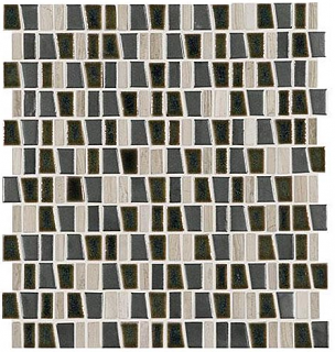 Marazzi - Midpark Shadow 1"xRandom Trapezoid Mosaic Tile (12"x12" Sheet)