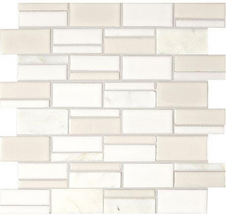 Marazzi - Midpark Cloud 3"xRandom Rectangle Mosaic Tile (13"x12" Sheet)