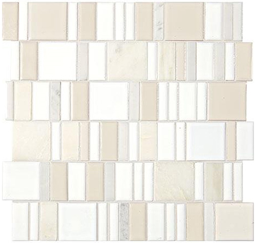 Marazzi - Midpark Cloud 2"xRandom Square Mosaic Tile (13"x13" Sheet)