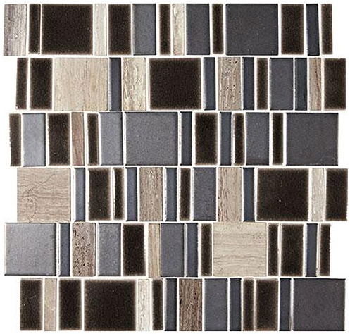 Marazzi - Midpark Shadow 2"xRandom Square Mosaic Tile (13"x13" Sheet)