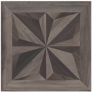 Milestone - 24"x24" Mood Wood Nut/Brown Cassettone Decor 4 Porcelain Tile