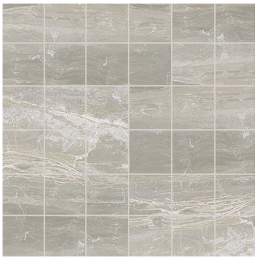 Milestone - 2"x2" Breccia SILVER Matte Porcelain Mosaic Tile (10 Pc. Pack)