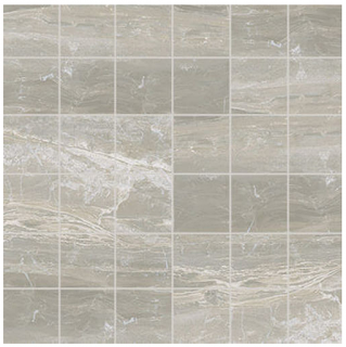 Milestone - 2"x2" Breccia SILVER Polished Porcelain Mosaic Tile (10 Pc. Pack)