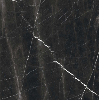 Milestone - 24"x24" Luxury NERO MARQUINA Polished Porcelain Tile (Rectified Edges)