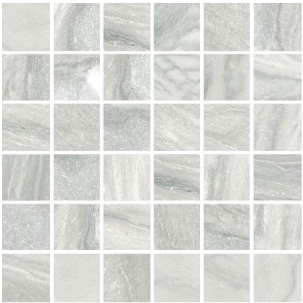 Happy Floors - 2"x2" Macaubas Pearl Anticato Porcelain Mosaic Tile (12"x12" Sheet)