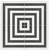 Anatolia - 8"x8" Form Geo Monochrome Deco Porcelain Tile (Matte Finish)