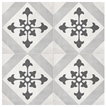 Anatolia - 8"x8" Form Northstar Ice Deco Porcelain Tile (Matte Finish)