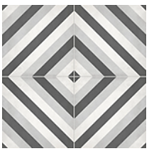 Anatolia - 8"x8" Form Diamond Ice Deco Porcelain Tile (Matte Finish)