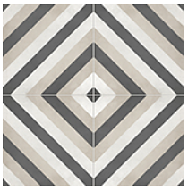 Anatolia - 8"x8" Form Diamond Sand Deco Porcelain Tile (Matte Finish)