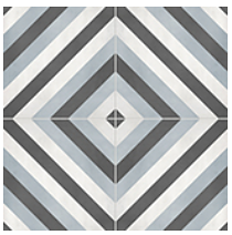 Anatolia - 8"x8" Form Diamond Tide Deco Porcelain Tile (Matte Finish)