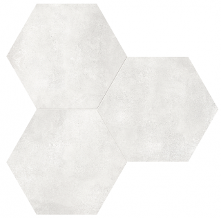 Anatolia - 7"x8" Form Ivory Hexagon Porcelain Tile (Matte Finish)