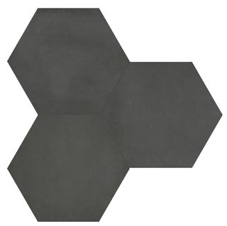 Anatolia - 7"x8" Form Graphite Hexagon Porcelain Tile (Matte Finish)