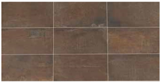 American Olean - 12"x24" Union Rusted Brown Porcelain Tile UN04