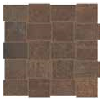 American Olean - 2"x3" Union Rusted Brown Modern Weave Mosaic Tile UN04