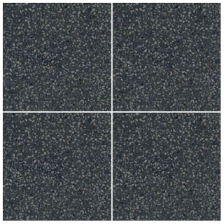 Marazzi - 8"x8" D_Segni Terrazzo Black Porcelain Tile DS33