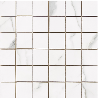 Happy Floors - Statuario 2"x2" Matte Mosaic Tile (12"x12" Sheet)