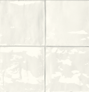 Sartoria - 6"x6" TSquare First Snow Glossy Ceramic Wall Tile TTTSW01G
