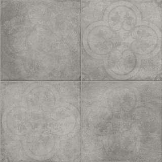 Sartoria - 8"x8" TSquare Smoke Epoque Matte Porcelain Tile TTTS0220EN