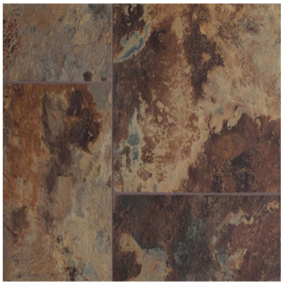 AxisCor - 12"x24" Axis Pro 12 Copper Stone SPC Waterproof Vinyl Plank Flooring