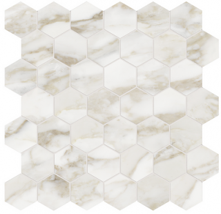 Anatolia - 2" La Marca Calacatta Paonazzo Polished Hexagon Mosaic Tile