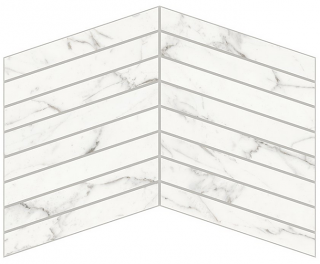 Atlas Concorde - Trilogy Calacatta Chevron Mosaic Tile (14-1/8"x9-7/8" Sheet)