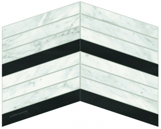 Atlas Concorde - Trilogy Mixed Chevron Mosaic Tile (14-1/8"x9-7/8" Sheet)