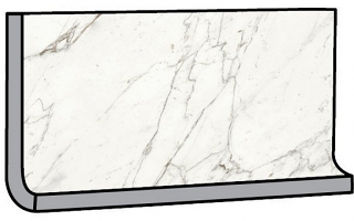 Atlas Concorde - 6"x12" Trilogy Calacatta Cove Base Tile (20 pack)