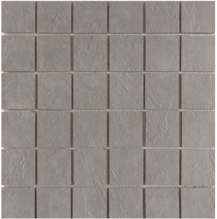 Happy Floors - 2"x2" Newton Silver Semi-Polished Porcelain Mosaic Tile (12"x12" Sheet)